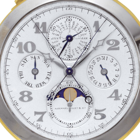 Swiss gold, platinum repeater with ten complications Circa 1912 Swiss gold, platinum repeater with ten complications Circa 1912