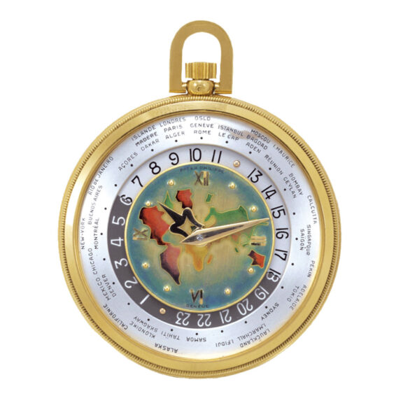 Extremely rare Swiss gold World Time dress watch Circa 1948