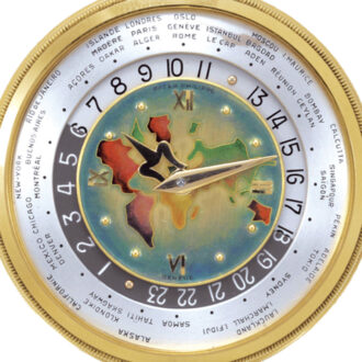 Extremely rare Swiss gold World Time dress watch Circa 1948