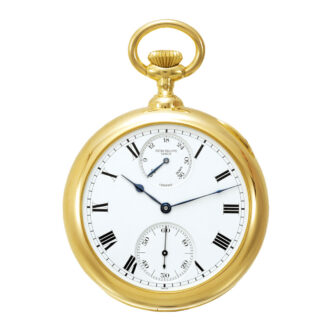 Exceptional rare Swiss gold with one-minute tourbillon Circa 1929