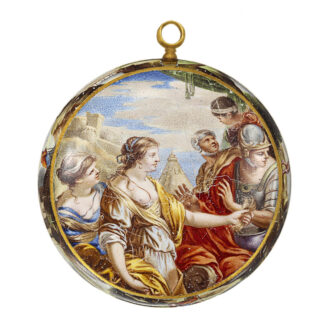 French 20 carat gold and enamel verge pendant watch Circa 1650