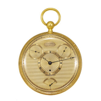Highly important French gold with four-minute tourbillon Circa 1809