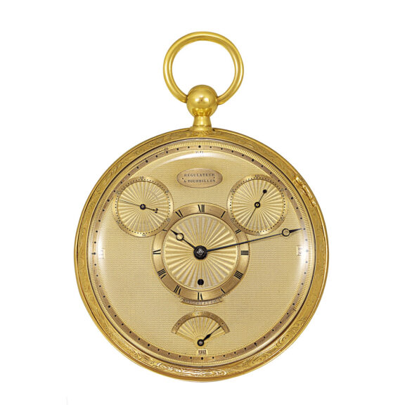 Highly important French gold with four-minute tourbillon Circa 1809