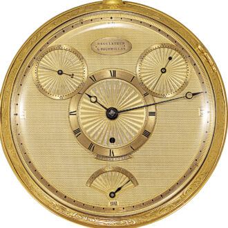 Highly important French gold with four-minute tourbillon Circa 1809