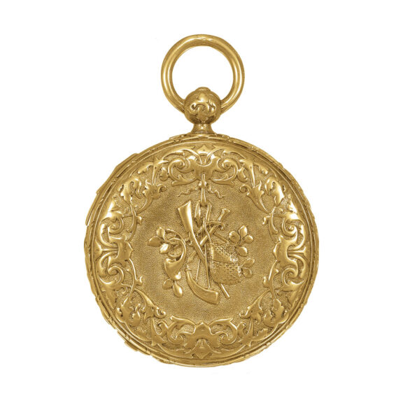 French 18k yellow gold quarter repeating pocket watch Circa 1860 French 18k yellow gold quarter repeating pocket watch Circa 1860
