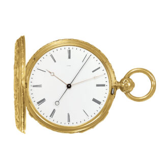 French 18k yellow gold quarter repeating pocket watch Circa 1860