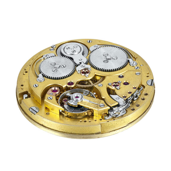 Thin Swiss 18k gold carillon grande sonnerie clockwatch Circa 1920 Thin Swiss 18k gold carillon grande sonnerie clockwatch Circa 1920