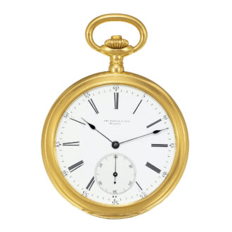 Swiss gold open faced grande sonnerie clockwatch Circa 1910