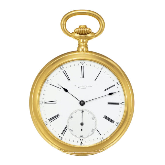 Swiss gold open faced grande sonnerie clockwatch Circa 1910