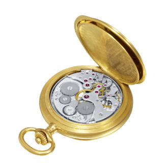 Swiss gold open faced grande sonnerie clockwatch Circa 1910