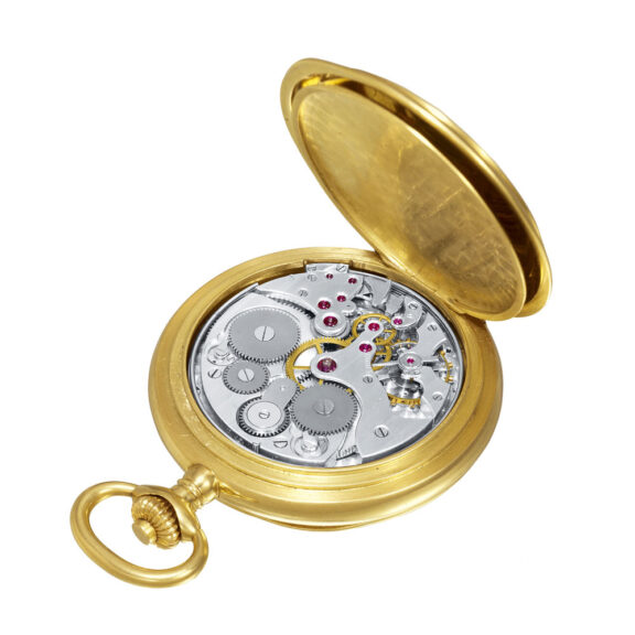 Swiss gold open faced grande sonnerie clockwatch Circa 1910 Swiss gold open faced grande sonnerie clockwatch Circa 1910