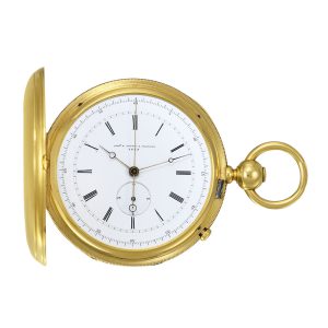 Swiss gold lever pocket watch with centre seconds Circa 1870