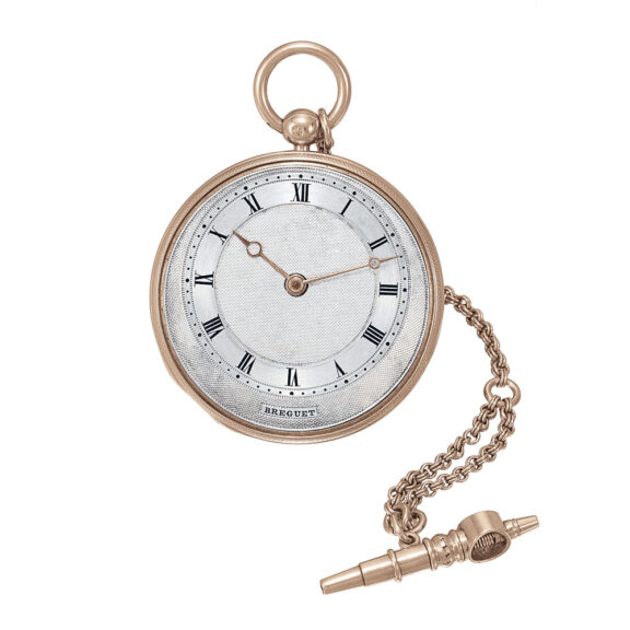 Small French platinum and gold cylinder pendant watch Circa 1823