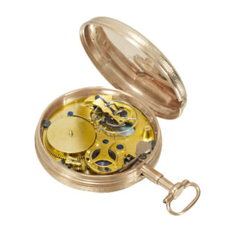 French 20k gold five-minute repeating à toc pocket watch Circa 1799