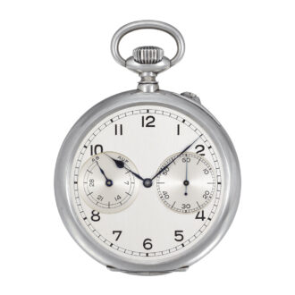 German silver lever chronometer with power reserve Circa 1942