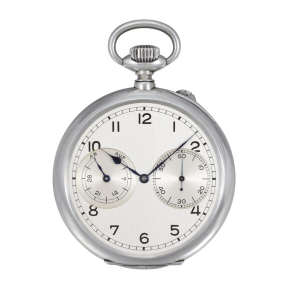 German silver lever chronometer with power reserve Circa 1942