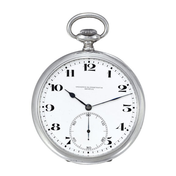 Large Swiss silver open faced lever deck watch Circa 1942