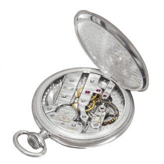 Large Swiss silver open faced lever deck watch Circa 1942