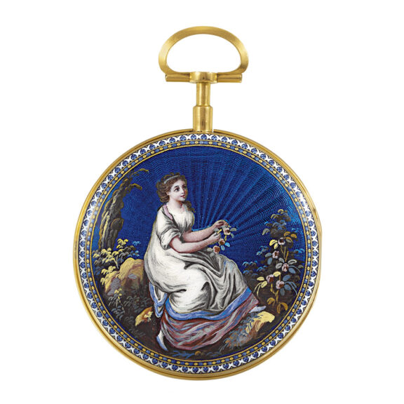 Swiss 18k gold verge made for the Chinese market Circa 1790