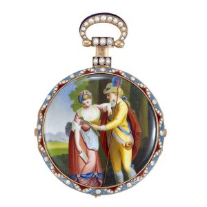 Swiss musical watch made for the Chinese market Circa 1825