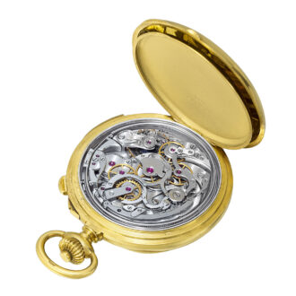 Swiss 18k gold minute repeating keyless dress watch Circa 1929