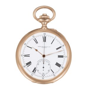 Large Swiss pink gold Chronometro Gondolo pocket watch Circa 1905