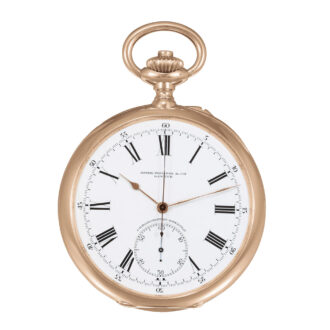 Large Swiss pink gold Chronometro Gondolo pocket watch Circa 1905