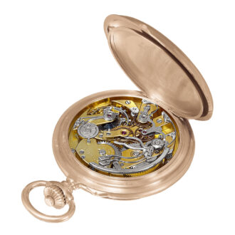 Large Swiss pink gold Chronometro Gondolo pocket watch Circa 1905