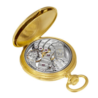 Swiss 18k yellow gold minute repeating dress watch Circa 1902