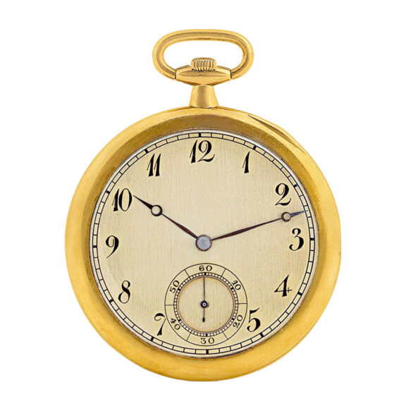 Swiss 18 carat yellow gold keyless dress watch Circa 1911