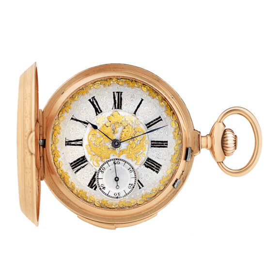 Swiss gold repeater made for the Hispanic market Circa 1880