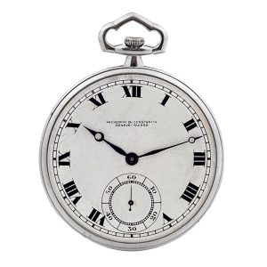 Elegant Swiss platinum Art Deco dress watch Circa 1920