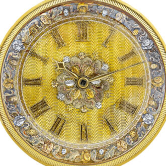 English gold pocket watch with Massey lever escapement Circa 1840