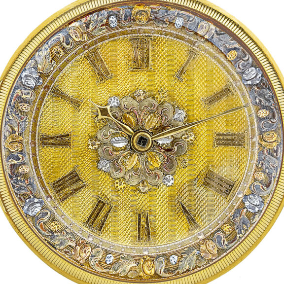 English gold pocket watch with Massey lever escapement Circa 1840 English gold pocket watch with Massey lever escapement Circa 1840
