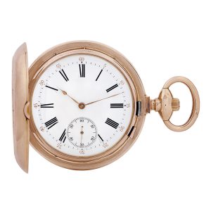 Swiss gold pocket watch made for the Hispanic market Circa 1890