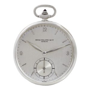 Swiss platinum open faced keyless dress watch Circa 1925