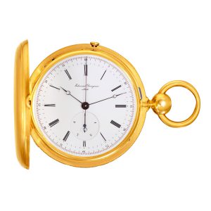 Swiss gold lever pocket watch with centre seconds Circa 1870