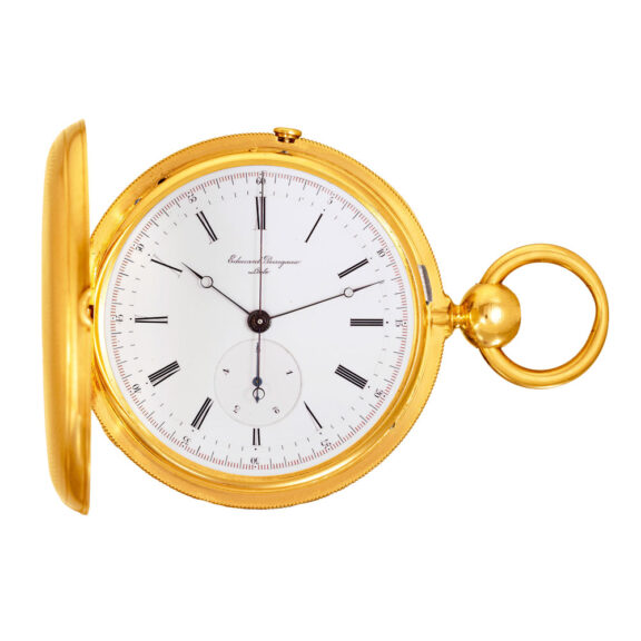 Swiss gold lever pocket watch with centre seconds Circa 1870