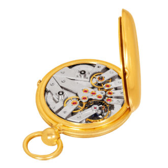 Swiss gold lever pocket watch with centre seconds Circa 1870