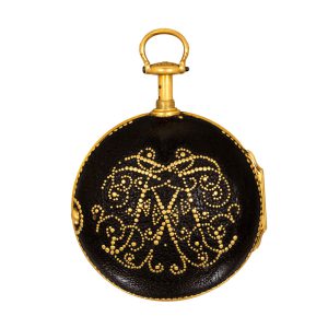 English 18k gold quarter repeating pair-cased pocket watch Circa 1733