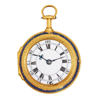 English 18k gold quarter repeating pair-cased pocket watch Circa 1733