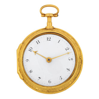 English 18 carat gold pair-cased verge pocket watch Circa 1788