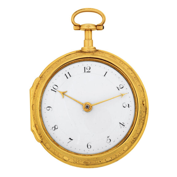 English 18 carat gold pair-cased verge pocket watch Circa 1788