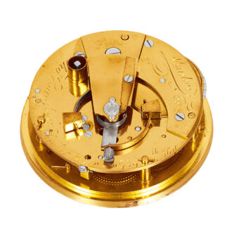 English gold chronometer with spring detent escapement Circa 1800 English gold chronometer with spring detent escapement Circa 1800