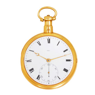 English 18 Carat yellow gold chronometer pocket watch Circa 1807
