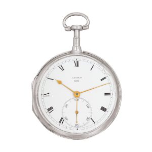 Interesting English silver chronometer with Arnold detent Circa 1810