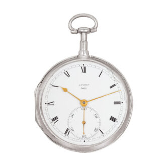Interesting English silver chronometer with Arnold detent Circa 1810