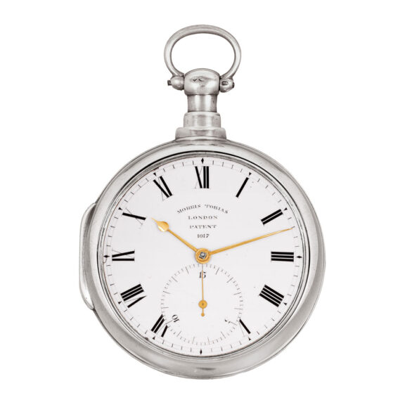 English silver pocket watch with rack lever escapement Circa 1813
