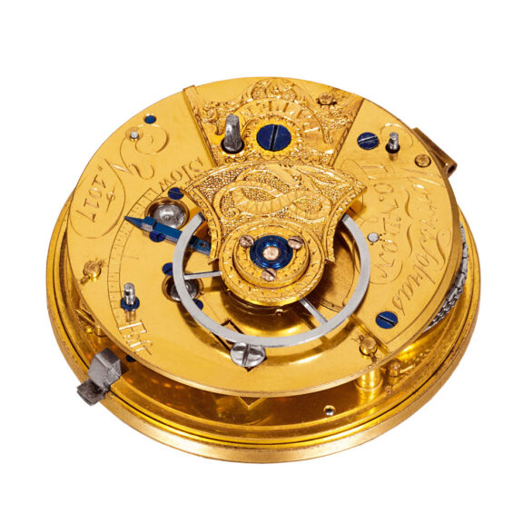 English silver pocket watch with rack lever escapement Circa 1813 English silver pocket watch with rack lever escapement Circa 1813