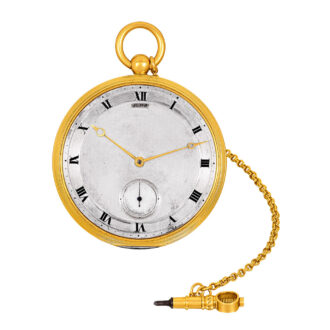 English 18K yellow gold and platinum lever pocket watch Circa 1880
